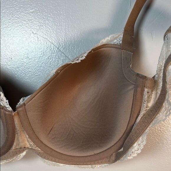 Third Love Beige Cream Lace Bra with Adjustable Straps Size 36D - Picture 13 of 14